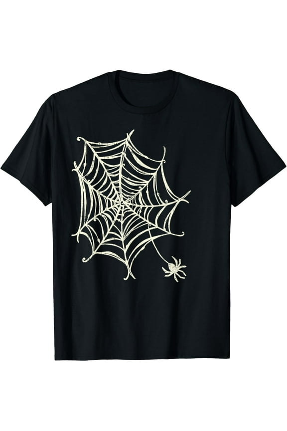 Halloween Cobweb, Spider Web, Scary Creepy Halloween T-Shirt