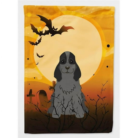 Halloween Cocker Spaniel Black Flag Garden Size