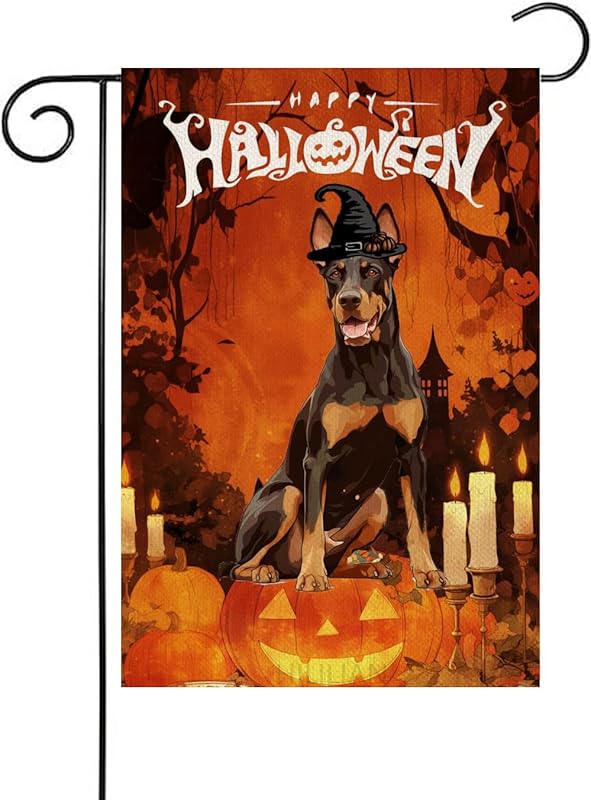 Halloween Cocker Spaniel Garden Flag 12x18 Vertical Double Sided Happy ...