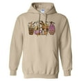 thumbnail image 1 of Halloween Coffee Hoodie Sweatshirt Unisex 4X-Large Sand, 1 of 5