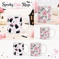 thumbnail image 1 of Halloween Coffee Mug | Cute Pink Halloween Ghost Decor Ceramic Coffee Mug for Spooky Season, Holiday Gifting, Home and Kitchen Halloween Decorations 3.9 X 3.1 in, 1 of 6