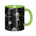 thumbnail image 1 of Halloween Coffee Mug, halloween skull leaf Ceramic Tea Cups Halloween Party Cups for Hot/Cold Beverages, Cute Coffee Cups for Kitchen Holiday Gift Coffee Bar Accessories, 1 of 6