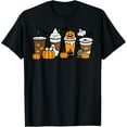 thumbnail image 1 of Halloween Coffee Pumpkin Spice Latte Costume Men Women Kids T-Shirt, 1 of 3