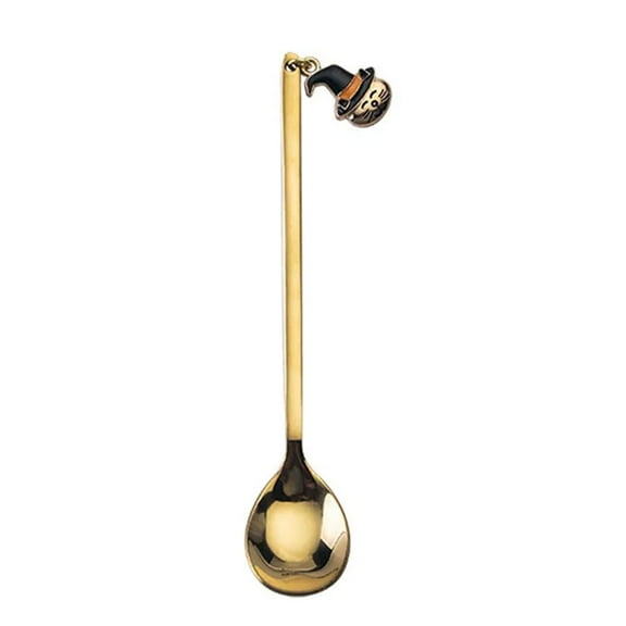 Halloween Coffee Stirring Spoons Dessert Salad Fork Small Candy Spoon Stainless Steel Tableware Kitchen Accessories