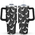 thumbnail image 1 of Halloween Coffee Tumble Happy Halloween Pumpkin Insulated Coffee Mug with Straw,Thermal with Lids for Hot and Cold Drinks for Daughter Son 40 oz Boo Cup, 1 of 7