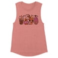 thumbnail image 1 of Halloween Coffee Women's Muscle Tank Large Desert Pink, 1 of 5