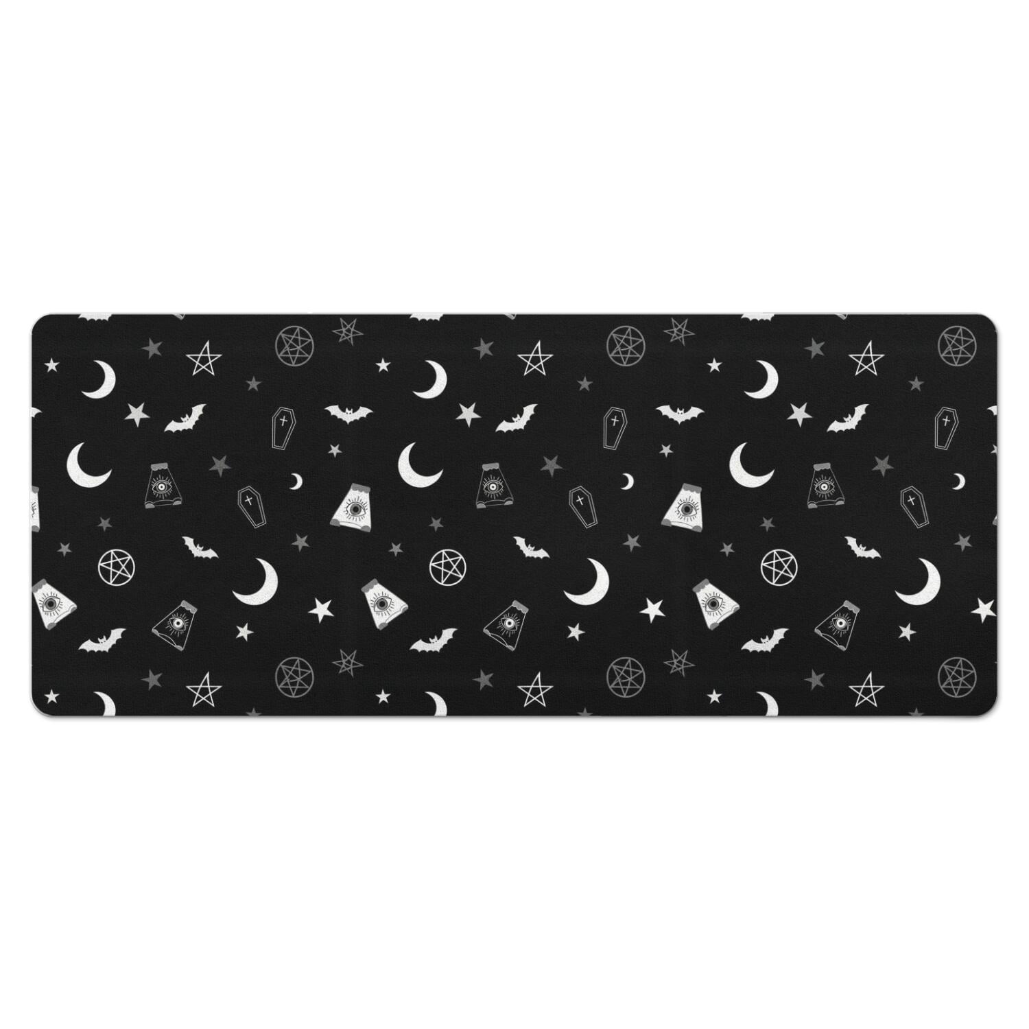 Halloween Coffin Bat Pattern Diatomite Bath Mat, Entryway Floor Pad ...
