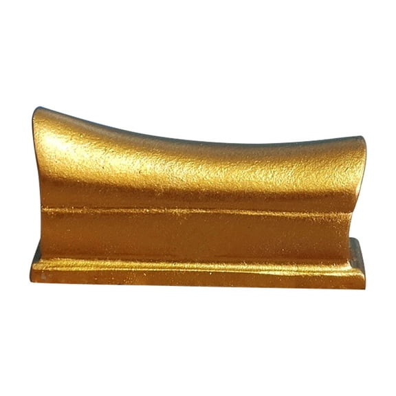 WEAVILUX Resin Coffin Figurine Golden Decorative Ornament for Home Office