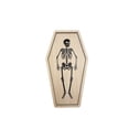 thumbnail image 1 of Halloween Coffin Skeleton Serving Tray Spooky Gothic Wooden Decorative Tray for Indoor Home Table Decorations Halloween Holiday Gatherings and Gifting, 1 of 8