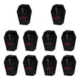 thumbnail image 1 of Halloween Coffin Treat Boxes, Spooky Skull Tombstone Design, 10 Pack Black Paper Boxes, for Halloween Party Trick or Treat Candy Snacks Gothic Horror Decoration Favor Container, 1 of 8