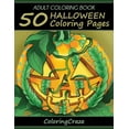 thumbnail image 1 of Halloween Collection: Adult Coloring Book: 50 Halloween Coloring Pages (Paperback), 1 of 1