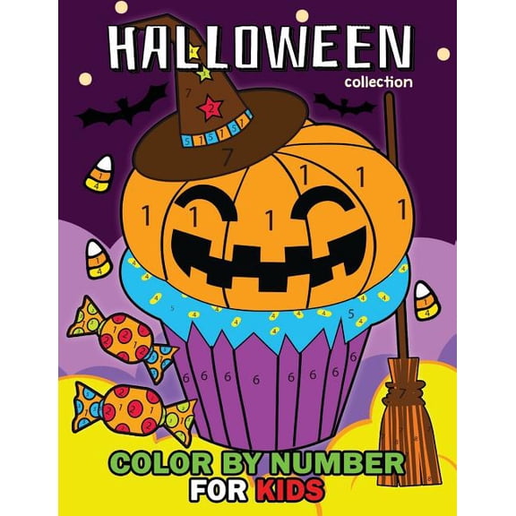 Halloween Collection Color by Number: Easy and Fun Activity Book for Kids