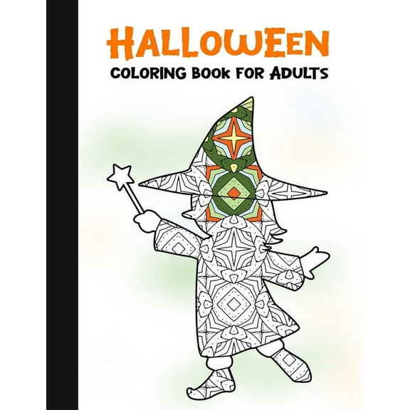 Halloween Coloring Book for Adults: 50 Halloween Illustrations Printed On One Side, Safe For Markers - Fun Craft Activity Gift - Stress Relieving Desi