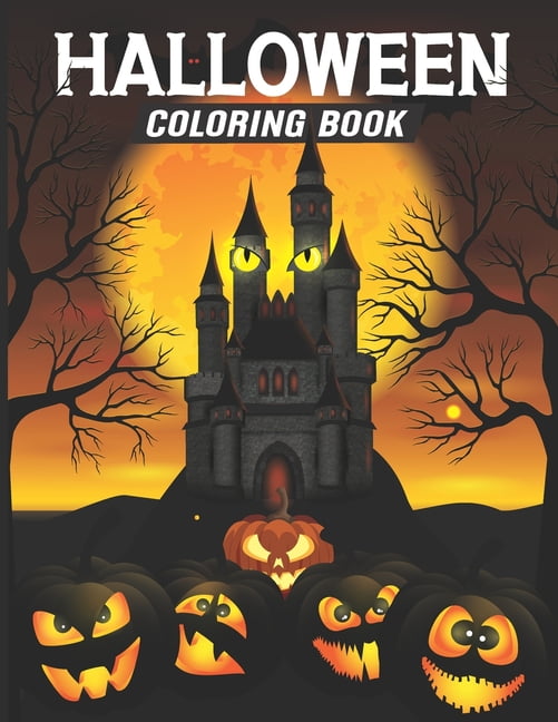 Halloween Coloring Book: Cute Kids Halloween Coloring Book for All Ages ...
