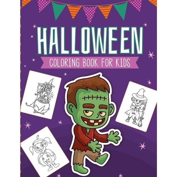 Halloween Coloring Book For Kids: Crafts Hobbies Home Activity Book for Kids 3-5 For Toddlers Big Kids (Paperback)
