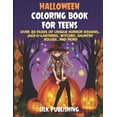 thumbnail image 1 of Halloween Coloring Book For Teens: Over 80 Pages of Unique Horror Designs, Jack-o-Lanterns, Witches, Haunted Houses, and More, 1 of 1