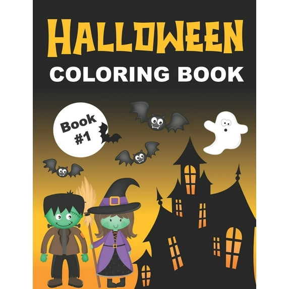 Halloween Coloring Book: Fun & Spooky Color Pages for Kids Ages 4-8 (Book #1), (Paperback)