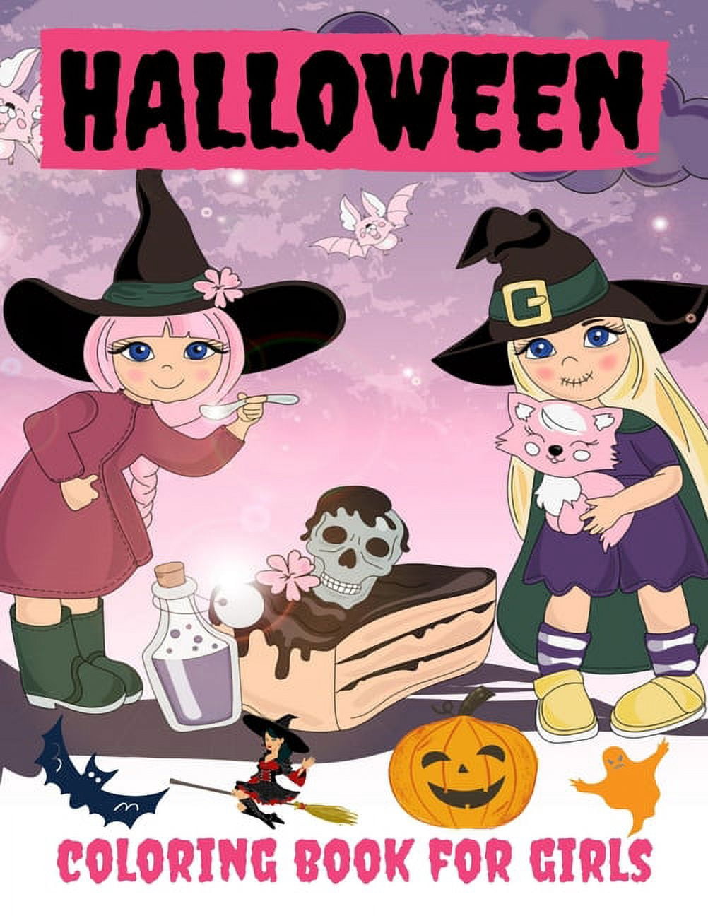 Halloween Coloring Book for Girls: Halloween Books for Kids: A Fun Halloween Coloring Gift Book for Boys and Girls, Halloween Coloring Book for Kids Ages 2-4, 4-8,8-12, Great Halloween Gift / Nb:106 (
