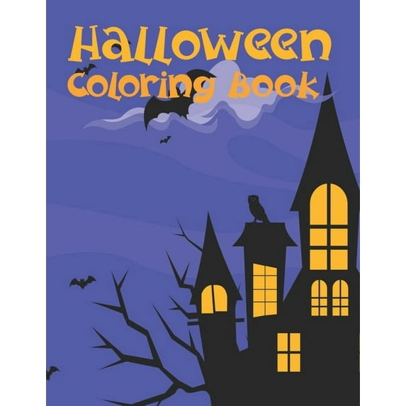 Halloween Coloring Book: Halloween Designs Including Witches, Ghosts, Pumpkins, Vampires, Haunted Houses, Zombies, (Paperback)