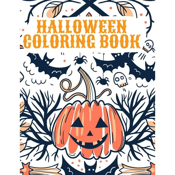 Halloween Coloring Book: Happy Halloween Coloring Book for Kids, (Paperback)
