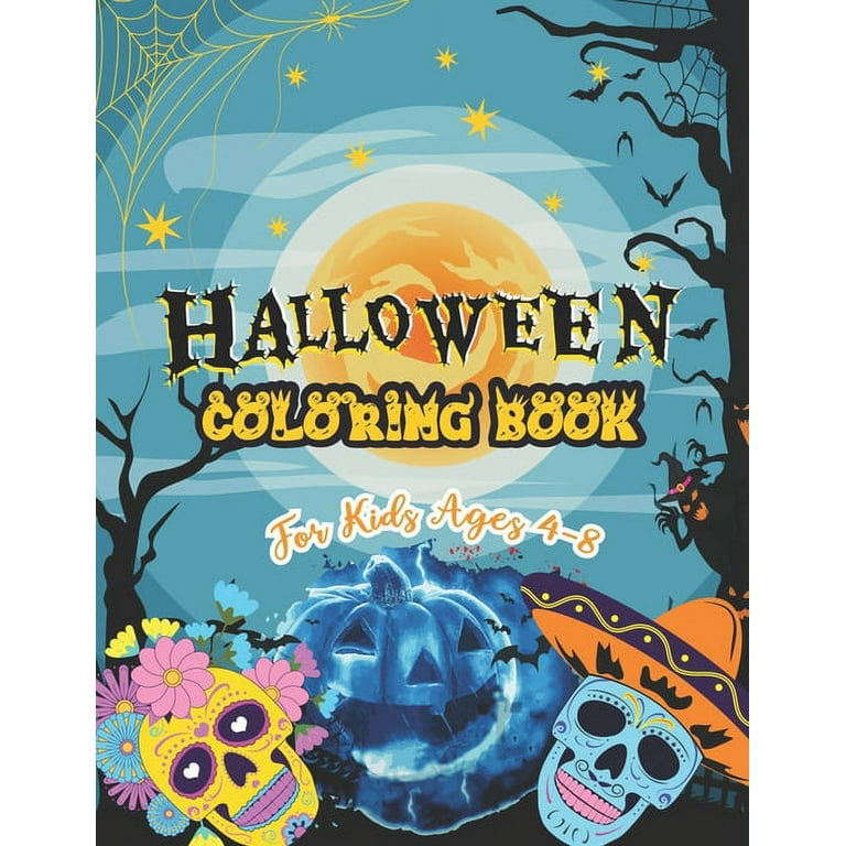 HALLOWEEN COLORING & ACTIVITY Book For Kids Ages 4-8