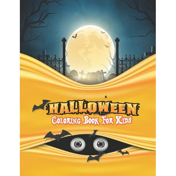 Halloween Coloring Book For Kids: Amazing children coloring hand drawn doodle style pumpkin, ghost, bat, autumn, shadows and more, fantasy coloring book of Halloween for kids super gift idea for kids