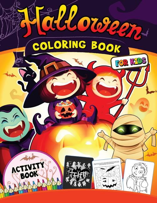 Halloween Coloring Book for Kids : Happy Activity Book for Preschoolers ...