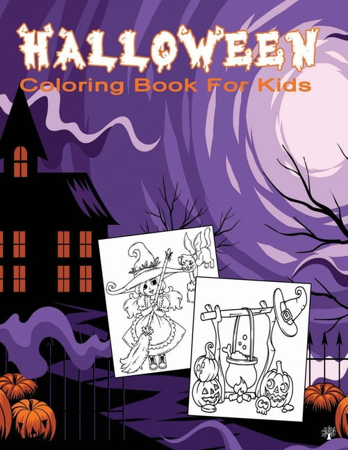 Halloween Coloring Book for Kids: High Resolution Coloring Pages for ...