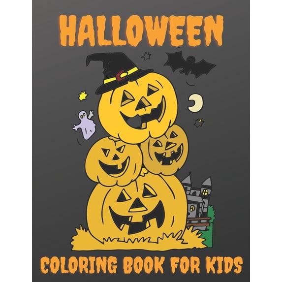 Halloween Coloring Book For Kids: Witches And Monsters Themed Coloring Book For Kids And Toddlers I Halloween Gift For C, (Paperback)