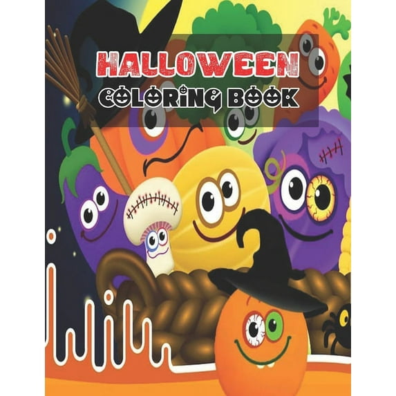 Halloween Coloring Book: This Book for Kids, Halloween Designs Including Witches, Ghosts, Pumpkins, Haunted Houses, and , (Paperback)