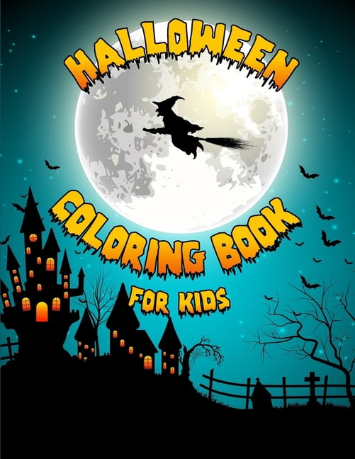 Halloween Coloring Book for Kids: 50 Fun Coloring pages for kids of all ages, (Paperback)