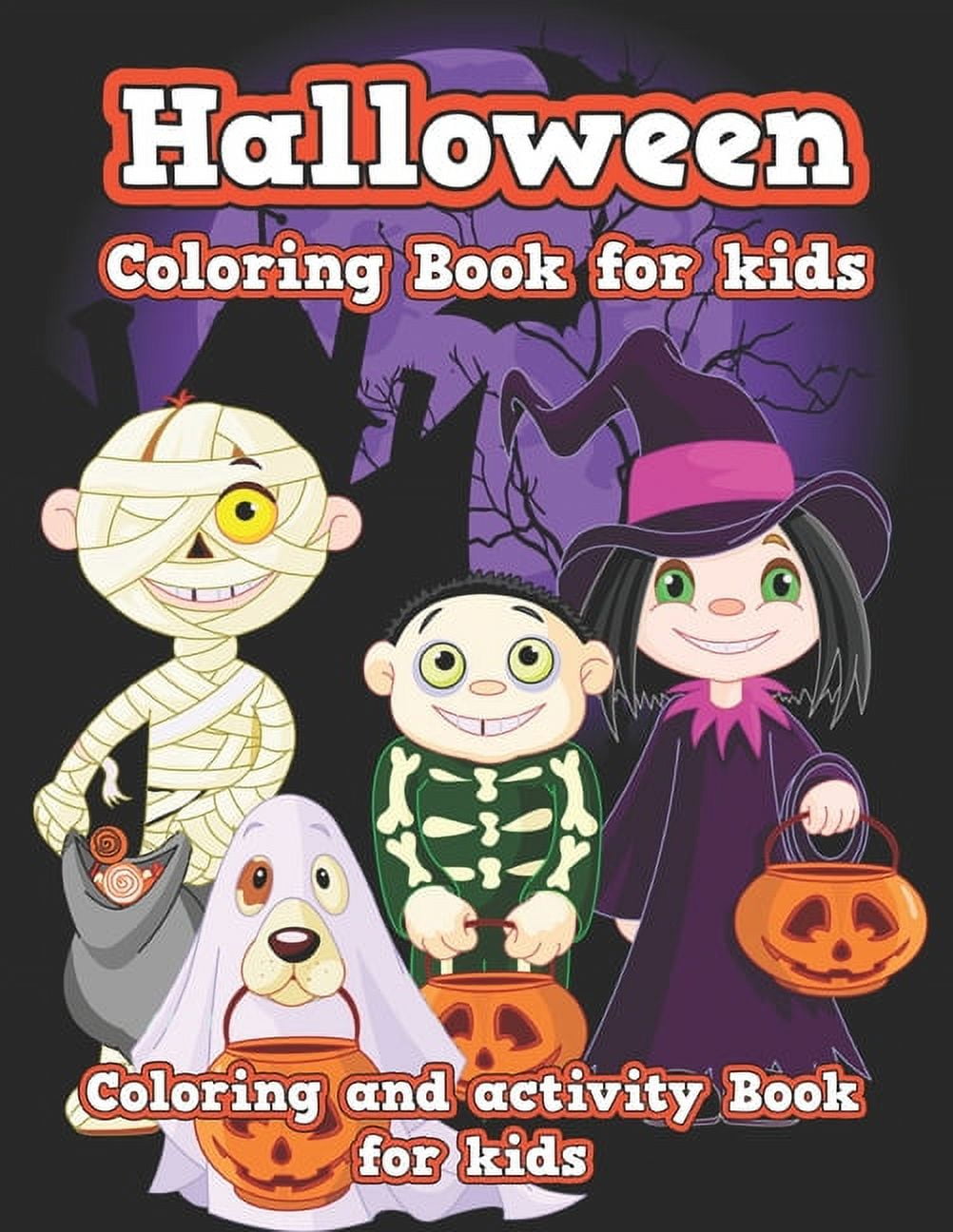 Halloween Coloring Book for kids: Cute Spooky Scary Things Coloring ...