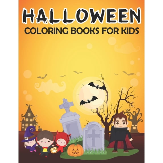Halloween Coloring Books For Kids: Halloween Bats Coloring Book (Volume 1), (Paperback)