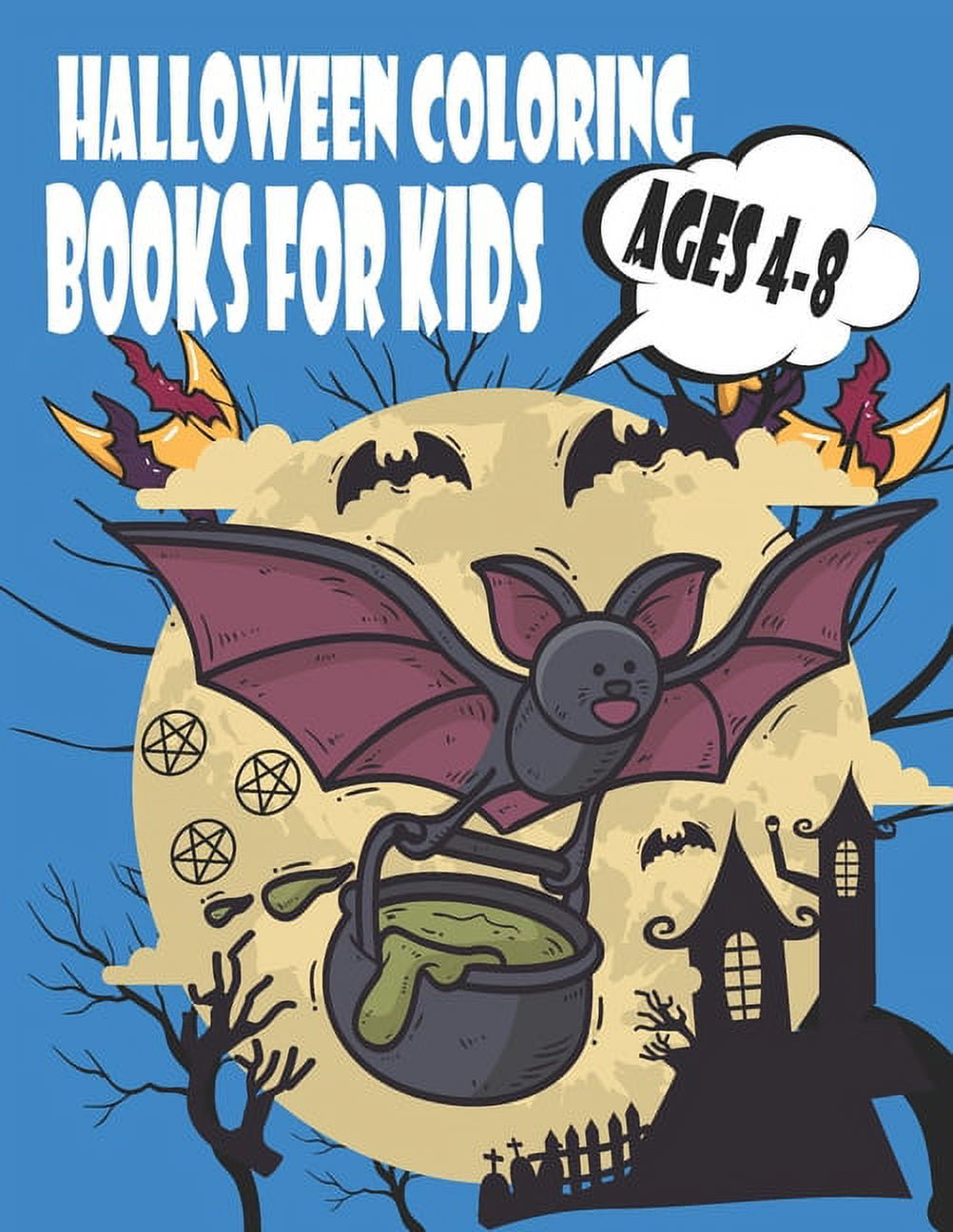 Halloween Coloring Books for Kids Ages 4-8: Cute Halloween Coloring ...