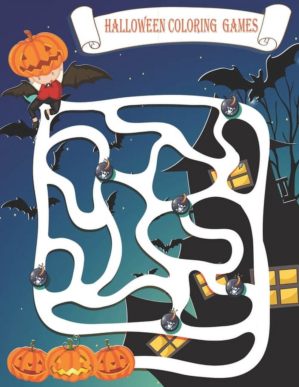 Spooky Fun for Little Hands Halloween - Halloween Coloring Games A Collection Activity Of Scary Fun For Happy Halloween Coloring Book For Kids Large 8 5 X 11 Inch Pages Paperback 37740fab 8e7c 4b67 8aea 32b94cfab4e4.5054569675e0e475f391054af9630c7c