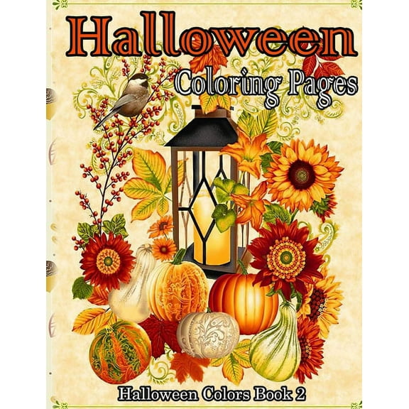 Halloween Colors Halloween Coloring Pages: A Collection of Coloring Pages with Cute Spooky Scary Things Such as Jack-o-Lanterns, Ghosts, , Book 2, (Paperback)