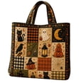 thumbnail image 1 of Halloween Commemorative Unisex Design Tote Bag Quilted Large Capacity for Women Men Daily Shopping Travel, 1 of 5