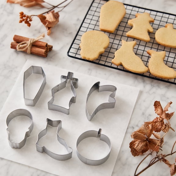 Halloween Cookie Cutter Set, Pumpkin Ghost Baking Tools, Seasonal Cake Decorating Accessories for Holiday Party Kitchen Use