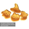 thumbnail image 1 of Halloween Cookie Cutter Set , Safe Silicone, Clear Designs, Perfect for Baking!, 1 of 7
