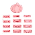 thumbnail image 1 of Halloween Cookie Cutters 13 Halloween Cookie Cutters And Plastic Pumpkin Cookie Cutters Set For Kids Pumpkin Cutters With Replaceable Expressions., 1 of 6