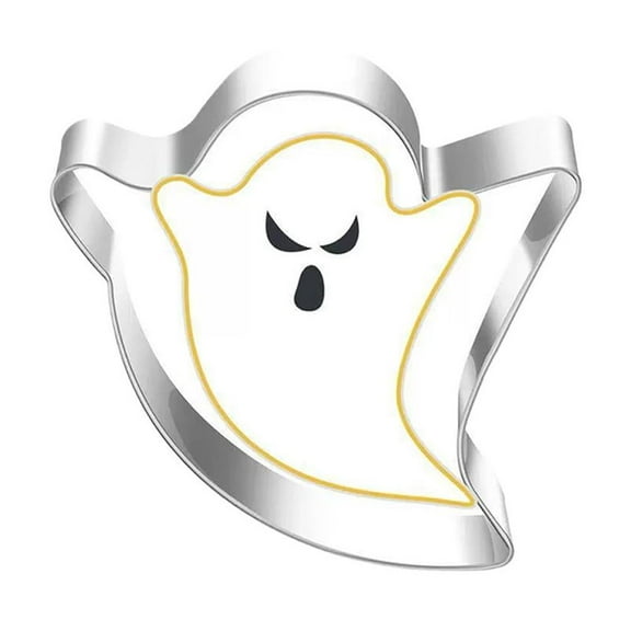 Halloween Cookie Cutters Set, 6 Pcs Stainless Steel Holiday Cookie Cutter, Halloween Biscuit Cutters Shapes, Pumpkin, Ghost, Bat, Cat and Witchs Hat Cookie Molds for Halloween Food Party Decorations