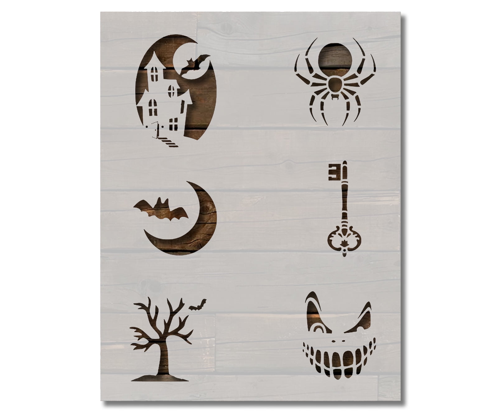 Halloween Cookie Stencils for 3 Inch Cookies Template Reusable 8.5 x 11 ...