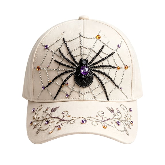 Halloween Cool Fashion Baseball Cap, Funny Embroidered Trucker Flatbill Hat, Birthday Gifts For Men Women