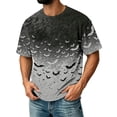 thumbnail image 1 of Halloween Corduroy Shirt for Men Spooky Bat Print Short Sleeve Graphic Tees Halloween Costumes Gray XL, 1 of 4