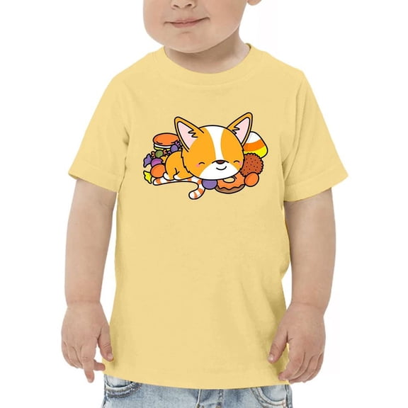 Halloween Corgi And Candy T-Shirt Toddler -Image by Shutterstock,  2 Toddler