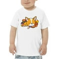 thumbnail image 1 of Halloween Corgi And Candy T-Shirt Toddler -Image by Shutterstock,  5 Toddler, 1 of 4