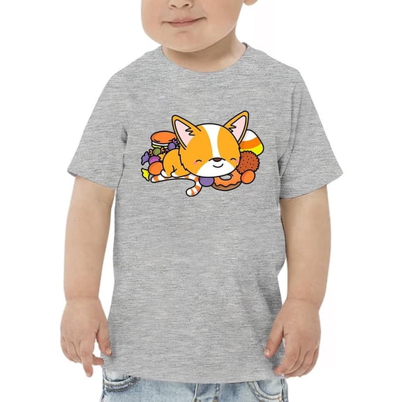 Halloween Corgi And Candy T-Shirt Toddler -Image by Shutterstock, 5 Toddler