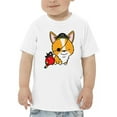 thumbnail image 1 of Halloween Corgi Pirate Costume T-Shirt Toddler -Image by Shutterstock,  3 Toddler, 1 of 4