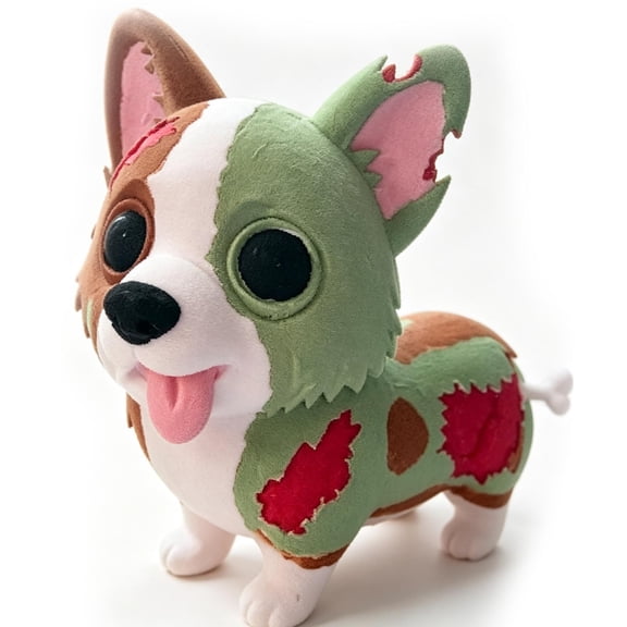 Halloween Corgi Tabletop Ornament, 6 Inch Spooky Puppy Decoration, Cute Halloween Gothic Figurine for Mantel Shelf Table Home Party Display or Holiday Gift
