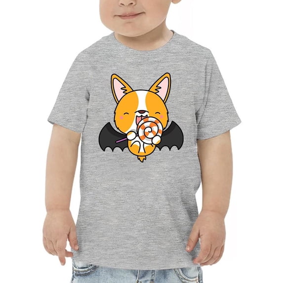Halloween Corgi Vampire Costume T-Shirt Toddler -Image by Shutterstock, 3 Toddler